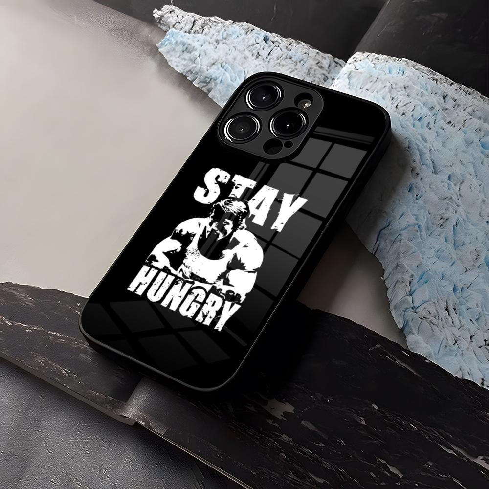 

Bodybuilding Gym Fitness Phone Case Tempered Glass For IPhone 15 14 12 13 11 Plus Pro XS Max Mini X XR 8 7 6s SE2020 Coque iPhone7