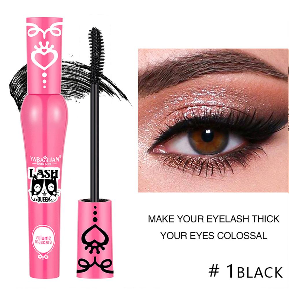 Dense Waterproof and Sweat-proof Mascara, Waterproof, Slender and Long-lasting Curling, Non-smudging Mascara