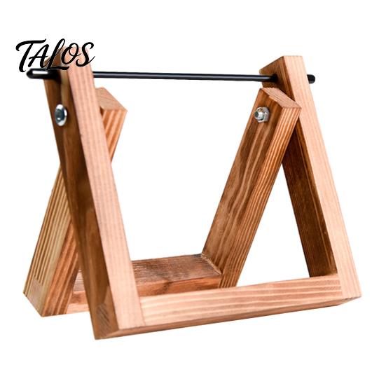 Knitting Supplies for Beginners Wooden Crochet Yarn Holder, Rotatable Portable Organizer Rack, Stable Wood Spindle Mortise And Tenon Frame Dispenser