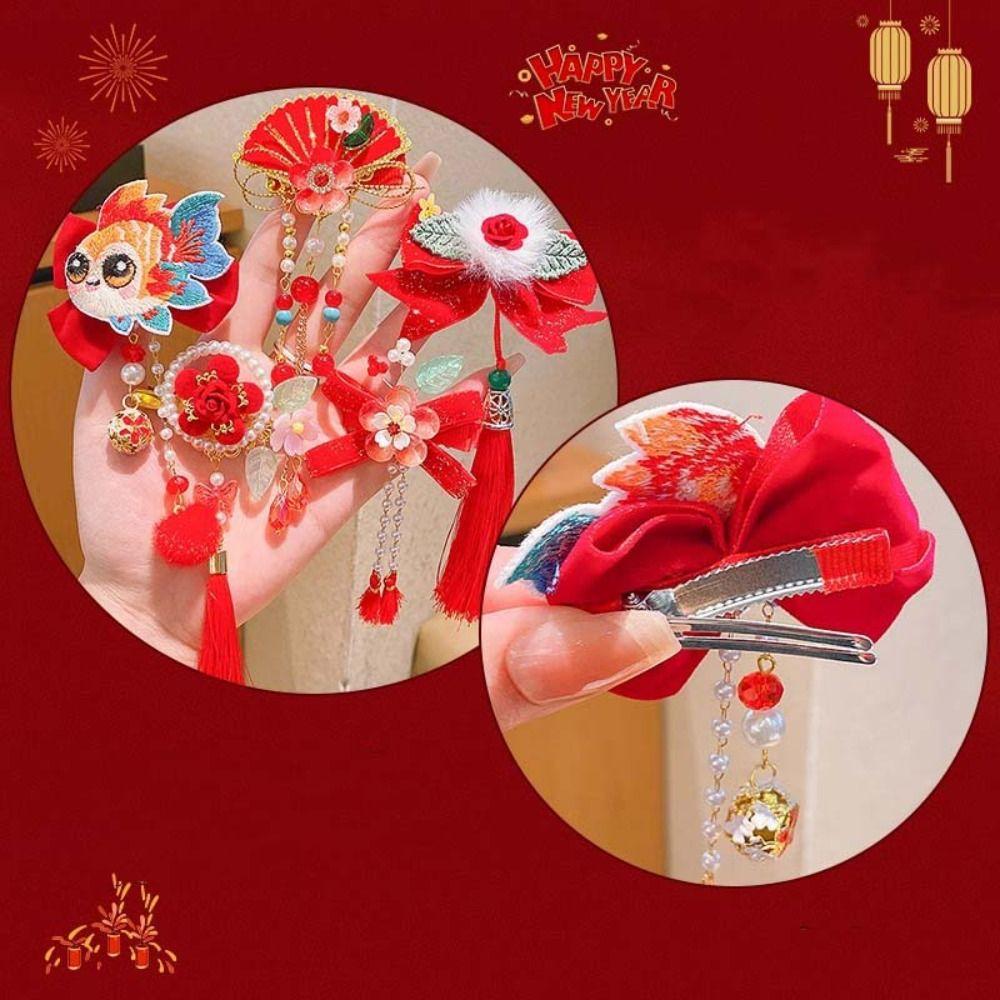 Tang Suit Children's New Year Hairpin Hanfu Headwear Ancient Style Hair Clips  Kids