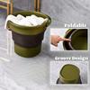 1Pc Multifunctional Foldable Storage Bucket, 5L, Leak-Proof Portable Water Container for Camping, Fishing & Car Washing