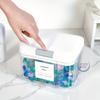 3pcs Large Capacity Laundry Pod Containers with Automatic Pop-Up Lid Sealed & Organized Laundry Room Storage Transparent Plastic