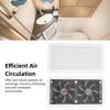 RV Side Vent Fan 24V 5W Single Way Side Air Outlet Ventilation Exhaust Fan for Campervan Trailer Yacht RV Side Ventilation Fan