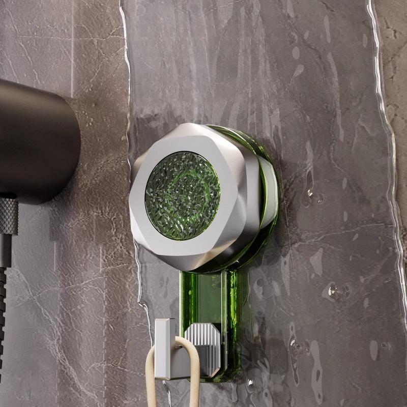 Household Hooks No Punching Strong Load-bearing Bathroom Rotating Suction Cup Hook Vacuum Seamless Kitchen Door Wall