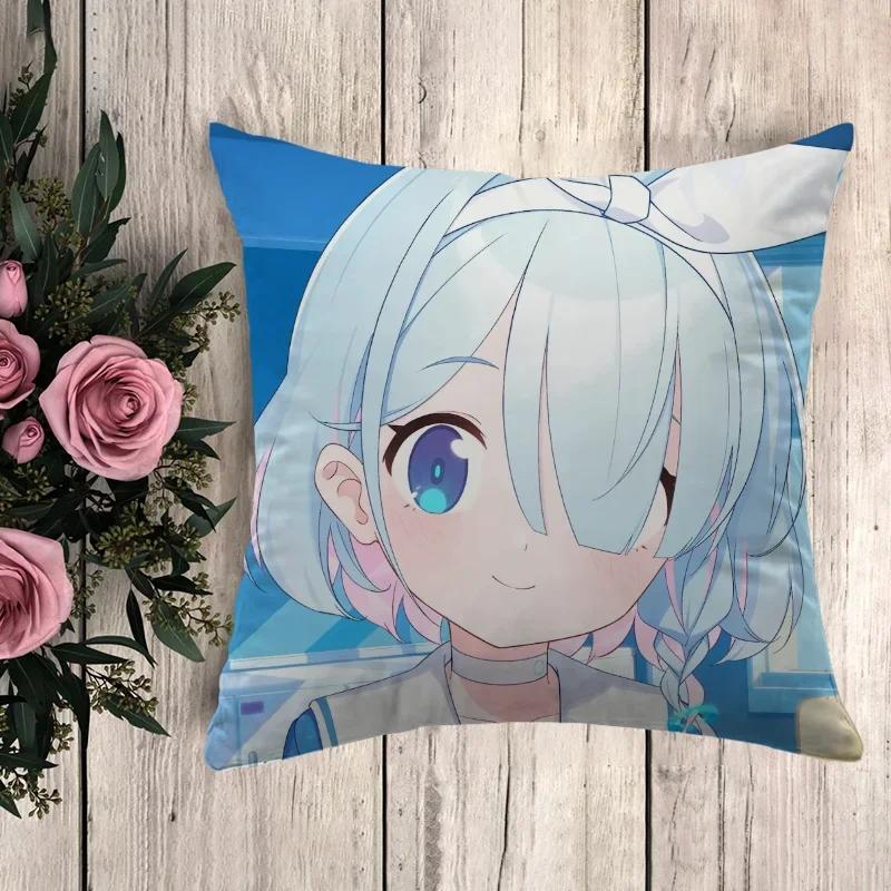 Anime Pillow Blue Archive Fall Decor Cushion Cover x Pilow Cases Car Decoration Throw Pillows Decorative Pillowcases