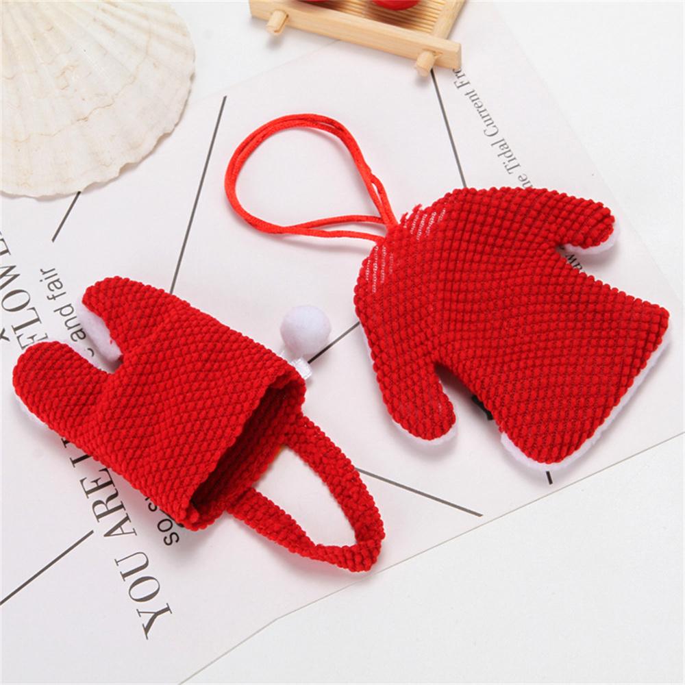 2Pcs New Year Chirstmas Tableware Holder Knife Fork Cutlery Set Skirt Pants Christmas Decorations for Home