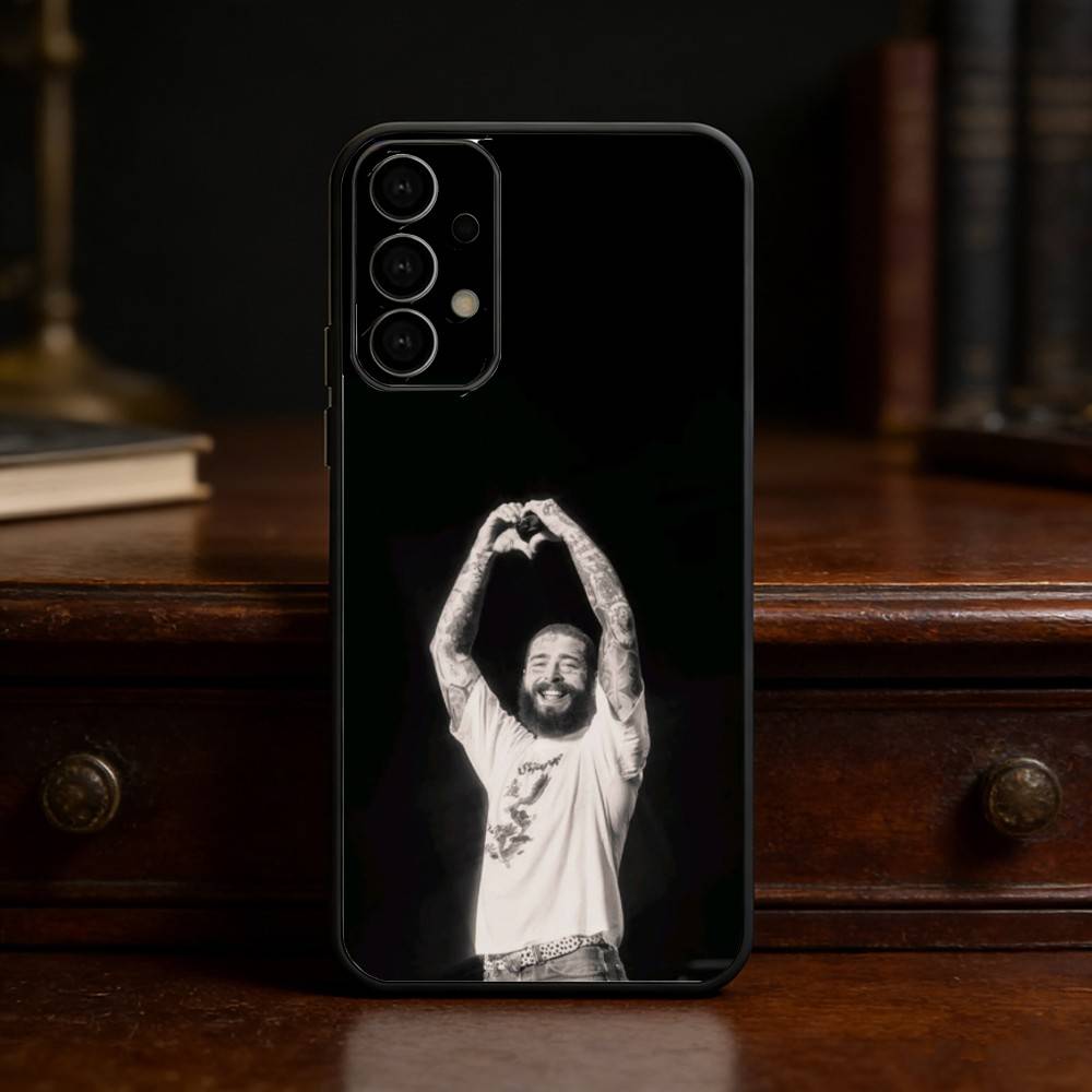 

Singer P-Post M-MaloneS phone Case For Samsung S25,24,21,22,23,30,Ultra,20,Plus,Fe,Lite,Note Soft Black Cover Samsung S235G