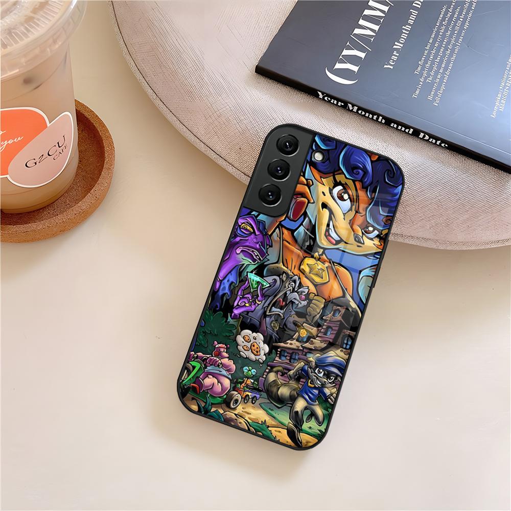 

Sly Cooper Phone Case Glass For Samsung Galaxy S26 S25 S21 S22 S24 S23 S20 Ultra Fe Plus A16 A24 A55 A53 Coque Galaxy S25 Edge