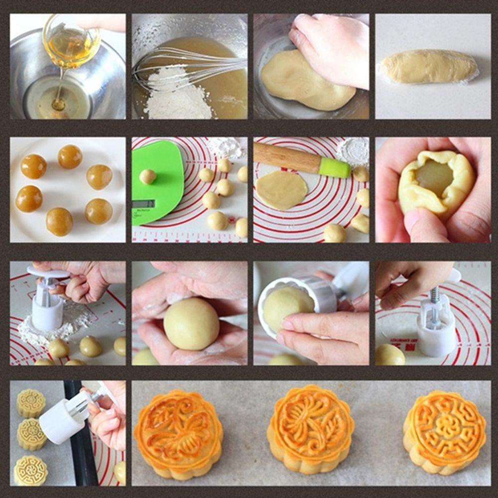 Baking Tool Non-stick White Stamps Bean Cake Mold Mooncake Mold Mooncake Tools Moon Cake Mould
