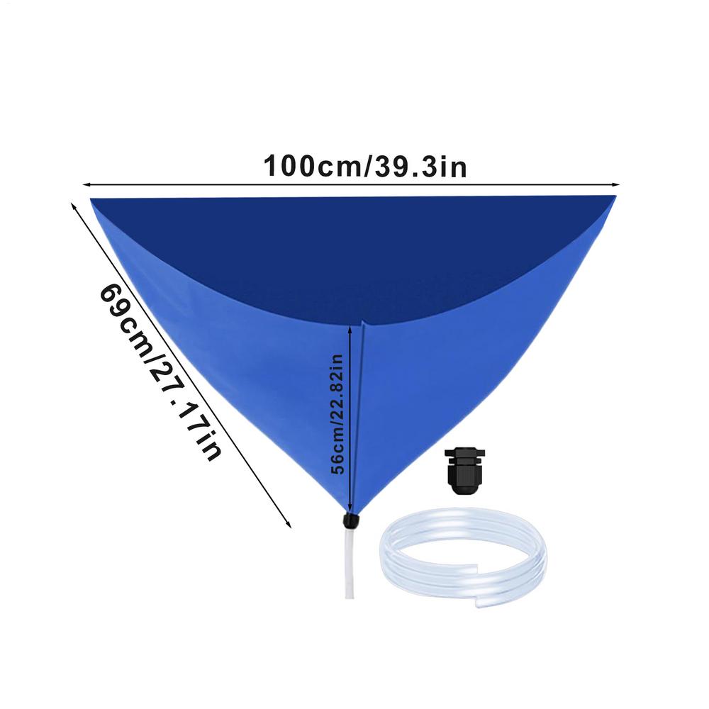 

78.7in Air Conditioner Cleaning Cover Kit Wall Mounted Air Conditioning Protector Household Thickened Dust Water Bag Support синий