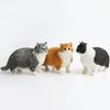 Simulated Siamese Cat Doll Resin Handicraft Simulated Animal Sculpture Cute Fat Cat Decorative Figurines Home Decoration