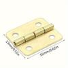 50pcs Mini Hinge Retro Decoration Hinges with Screw For Crafts Wooden Box Jewelry Chest Cabinet