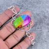Rainbow Solar Quartz Gemstone Handmade 925 Sterling Silver Bracelet 7-8" M-2714