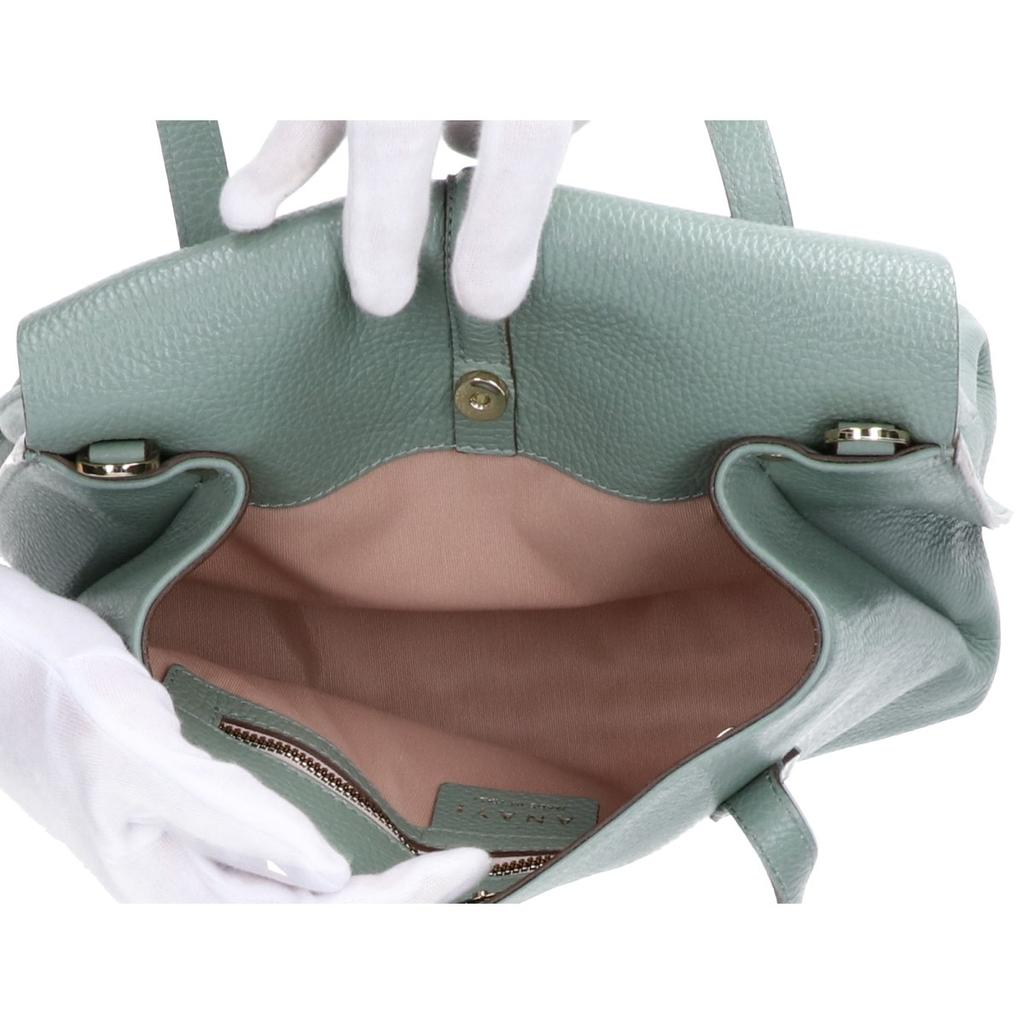 ANAYI [Good Condition] Flap Small 2-Way Handbag Moss greenUsed