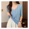 NaVaVa Men Ribbed V Neck Short sleeVe Knit Nk2246