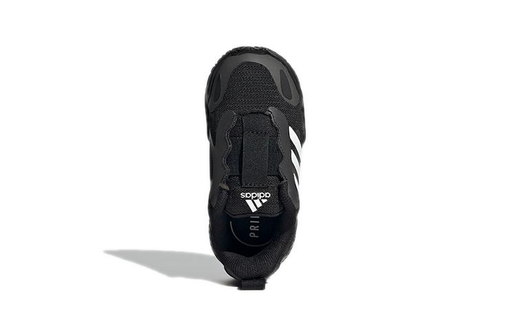 Adidas 4Uture Rnr Ac I Slip Resistant Abrasion Resistant Low top Running Shoes Black White Infant And Toddler FZ5409