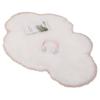 Alfombra de Nube para Mesita de Noche de Princesa: Alfombra Suave de Forma Irregular para Dormitorio o Sala de Estar