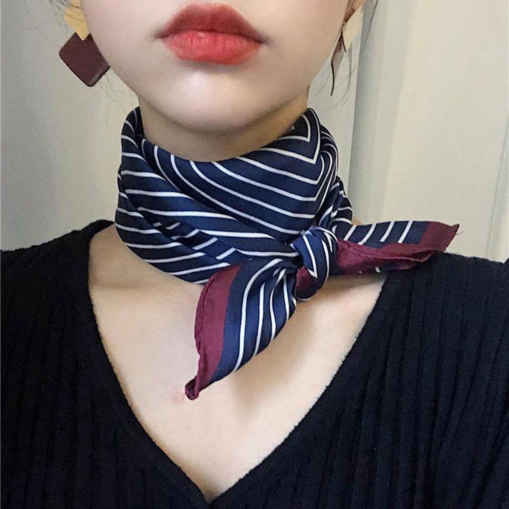 Collocation Clothing Accessories Wraps Silk Scarf Korean Style Scarves Printed Scarf Female Shawl