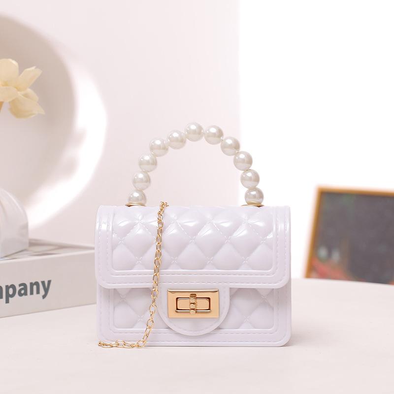 

Pearl bag cheap mini bag handbag children s bag silicone jelly bag белый