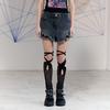 LALAFOX Layered Denim Shorts Black Bq2Dp002