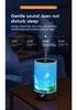 USB Desktop Aroma Diffuser with Flame Effect, Large Mist Humidifier, RGB Ambient Light - Ideal for Hotels & Commercial Spaces