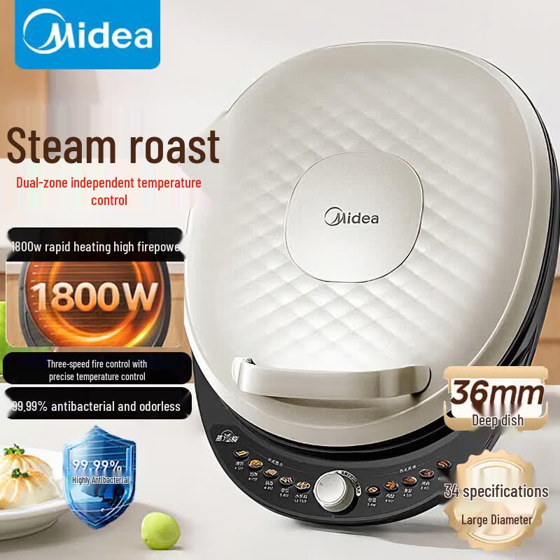 Midea Double-Sided Electric Pancake Maker JKE3475 CN plug (adapter included)