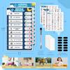 Upgraded Slider Morning/Bedtime Routine Chart for Kids Toddlers - Magnetic Kids Chore Chart for 2 Kids, Dry Erase Chore Chart for Kids, Visual
