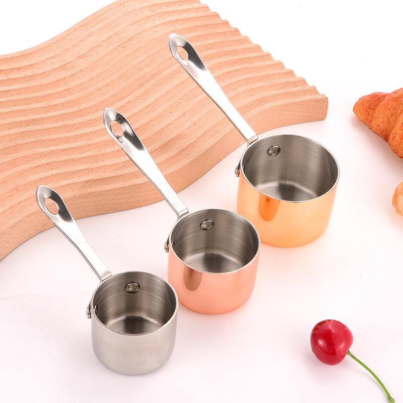 304 Stainless Steel Sauce Cup with Handle for American Western Cuisine, Custom Logo