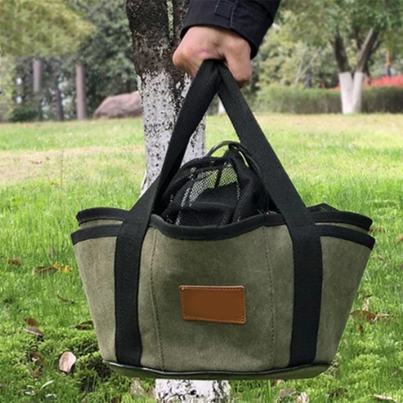 Camping Travel Picnics Cutlery Storage Bag Multifunctional Camping Utensils Bag for Campers and Outdoor