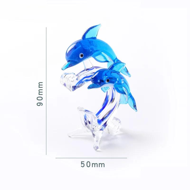 Neue Kreative Dekoration Niedliche Kleine Delfin Serie Schreibtischdekoration Glas Wohnzimmerdekoration Heimdekoration Delfin Glas