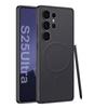 Magsafe Compatible Samsung S25 Ultra Leather Case with Built-in Magnetic Wireless Charging