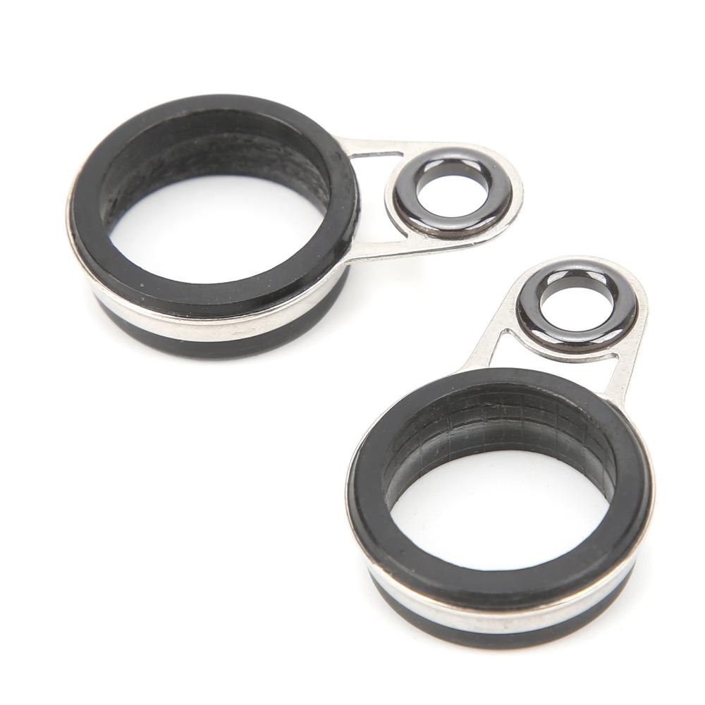 37PCS Ceramic Rings Fishing Rod Guides Multiple Sizes Fishing Rod Eyes Ring Top Tip Ring  Rod Repair