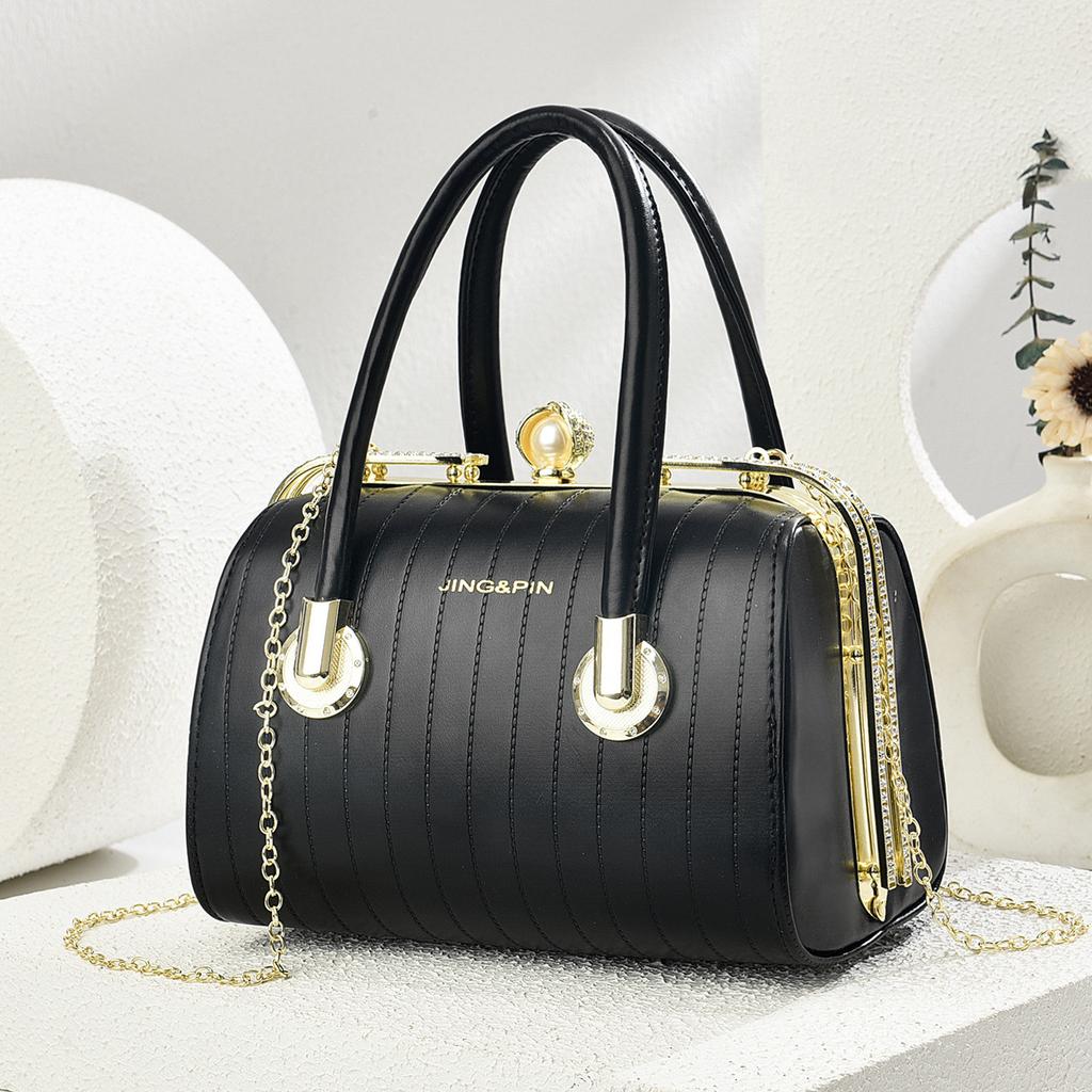 Retro Pu Leather Women's Handbag Fashi Girls Crossbody Shoulder Bag High-quality Exquisite Women's Bost Pillow Bag