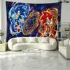 Hedgehog Cartoon Wall Tapestry Aesthetic Wall Hanging Printed Fabric Blanket Decorative Tapestries for Bedroom Living Room Home Decor