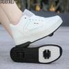 New Double Wheel Runaway Shoes Boys and Girls Roller Skates Adult Speed Skating Sneakers Removable Children