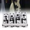 Asixxsix Ponte de Guitarra Ajustável para Baixo com Parafusos e Hexagonal de Liga de Zinco para Substituir Cavaletes de Latão Danificados em Pontes de Baixos Jazz e Baixos Elétricos,
