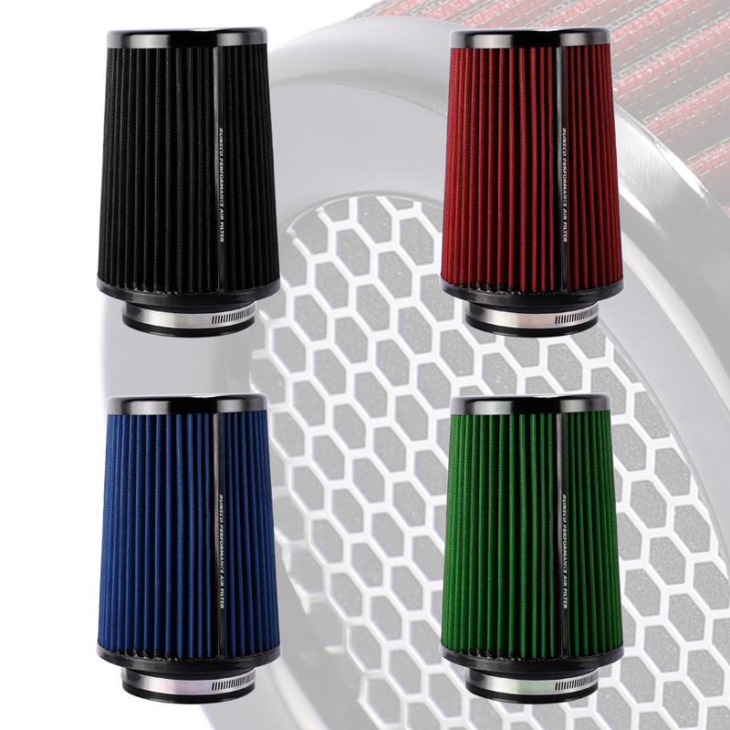 2.5inch 3inch 3.5inch High Flow Cold Cone Air Intake Filter Universal Car Air Filter Modification for Race Car 76MM/89MM/101MM
