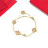 CHHC Adjustable Four-Leaf Clover Key Bracelet - High-End Niche Hand Jewelry Gift
