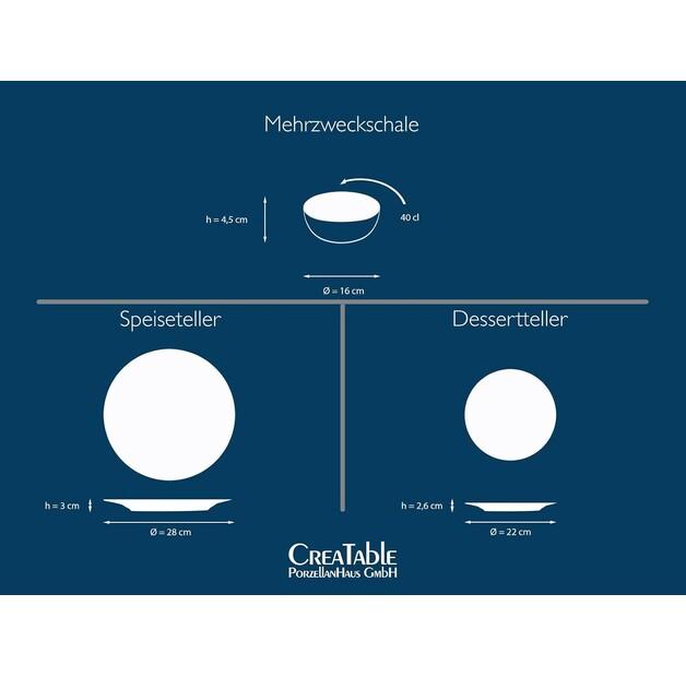 Сервиз CreaTable Uno Volcano, 12 предметов (21621)