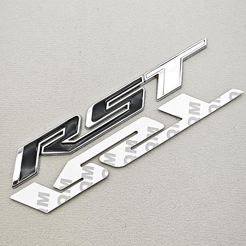 3D Metal Car Sticker Logo RST Emblem Front Fender Rear Trunk Badge For Chevrolet Silverado Tahoe Suburban Traverse Accessories
