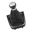 6 Speed Car Gear Shift Knob Lever Stick Gaitor Boot Cover for  Golf 6 MK5 MK6 Jetta 2005 2014