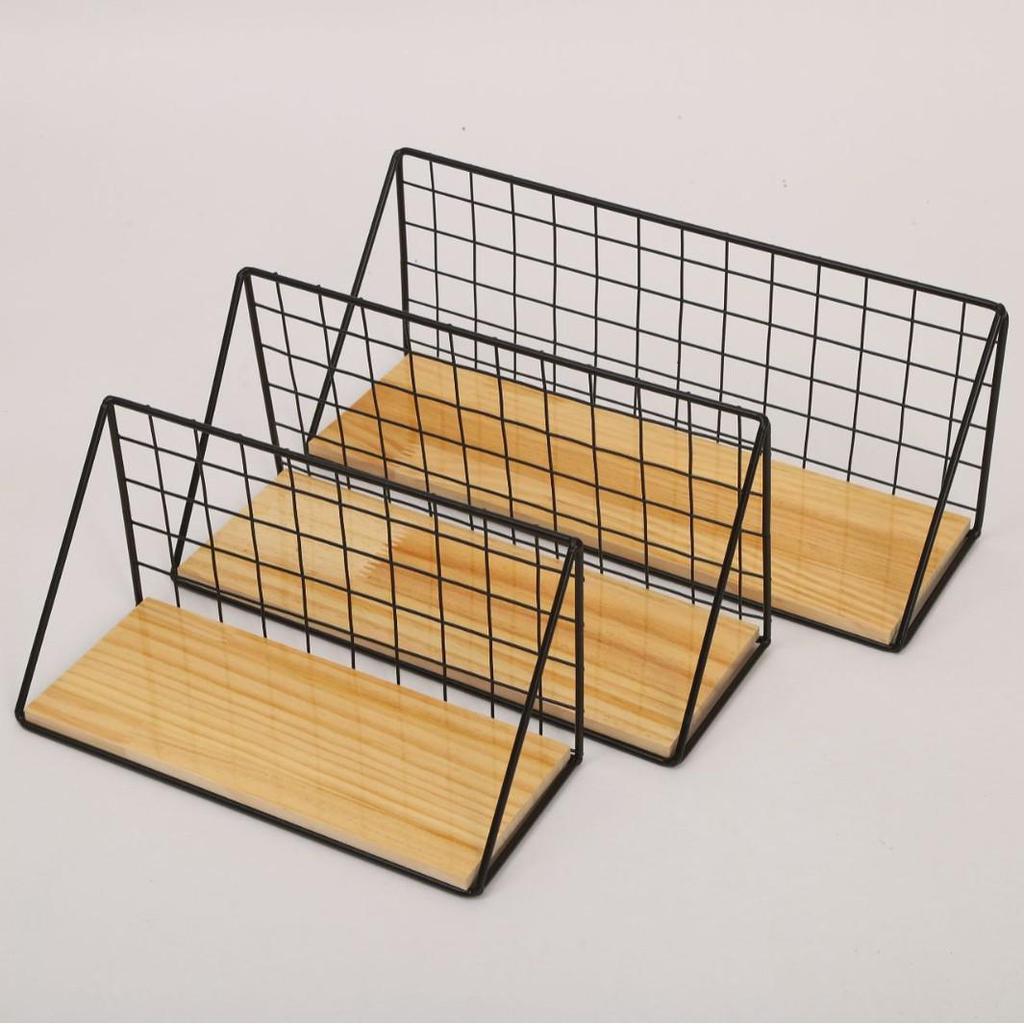 Scaffale portaoggetti in ferro battuto da parete per soggiorno, cucina, dormitorio o comodino