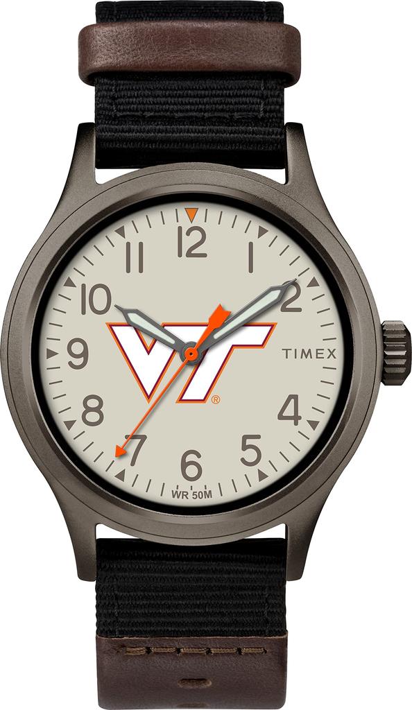 Timex Men's College Pride 40mm Watch - Virginia Tech Hokies with Black Strap, Virginia Tech Hokies, Virginia Tech Hokies