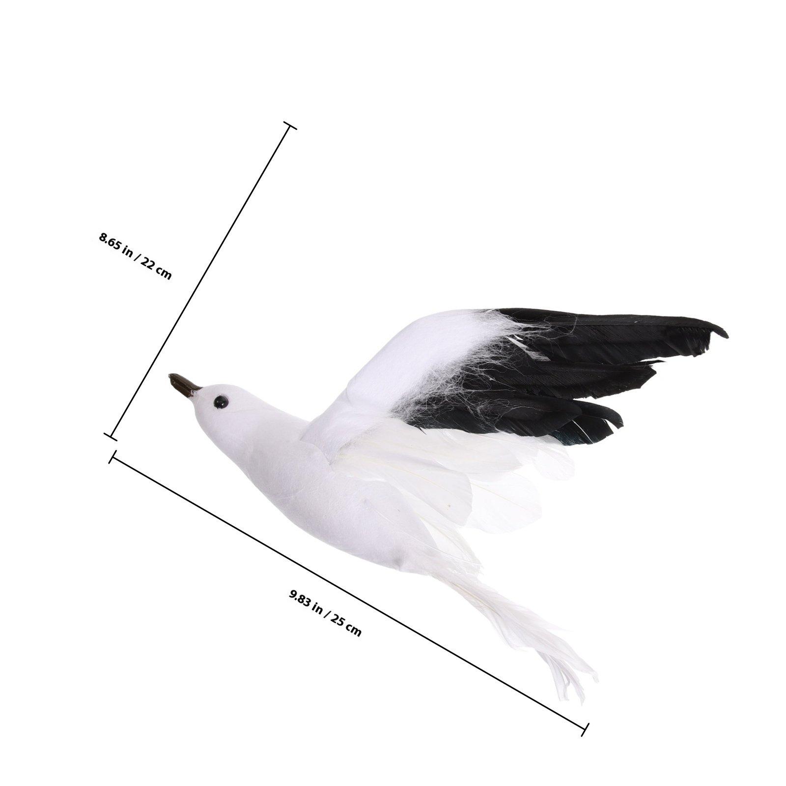 

1Pcs Seagull-Shaped Pendant Artificial Seagull Decor Emulational Hanging Ornament for Wedding Party Home Garden Outdoor белый