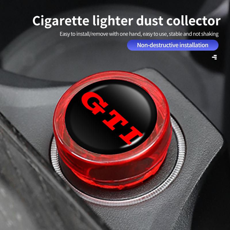 CUP1 Car Cigarette Lighter Dust Proof Protect Cover Lighter Button For Volkswagen VW GTI Tiguan Passat B5 B6 B7 CC Jetta MK5 MK6 Polo