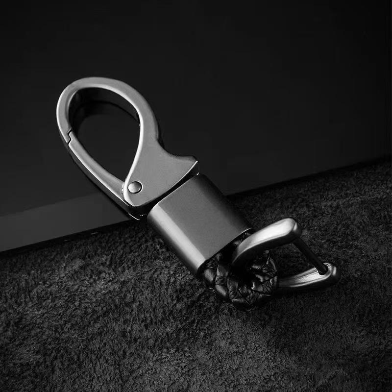 

Creative Braided Rope Metal Car Keychain, Durable Key Ring Pendant For Men, Personalized Auto Key Holder Accessory A1