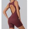Women's Tight Yoga Clothes, Hip Lifting And Beautiful Back Fitness Clothes, Short Seamless Vest Jumpsuit