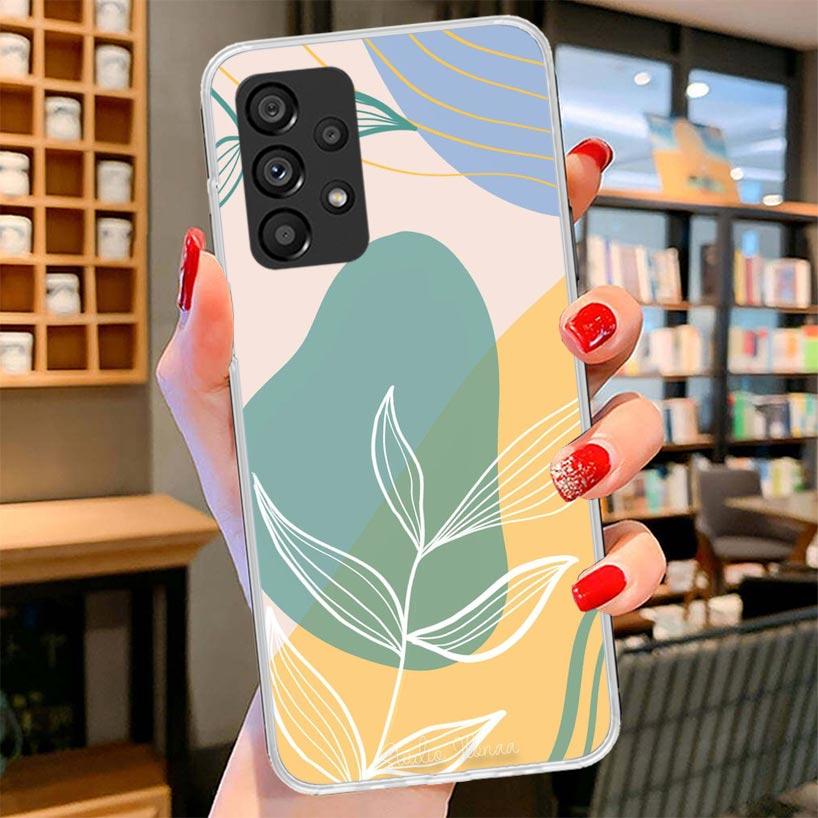 Abstract Women Face Line Phone Case For Samsung Galaxy A17 A37 A57 A16 A26 A36 A56 A15 A25 A35 A55 A14 A24 A34 A54 A13 A23 A33 A