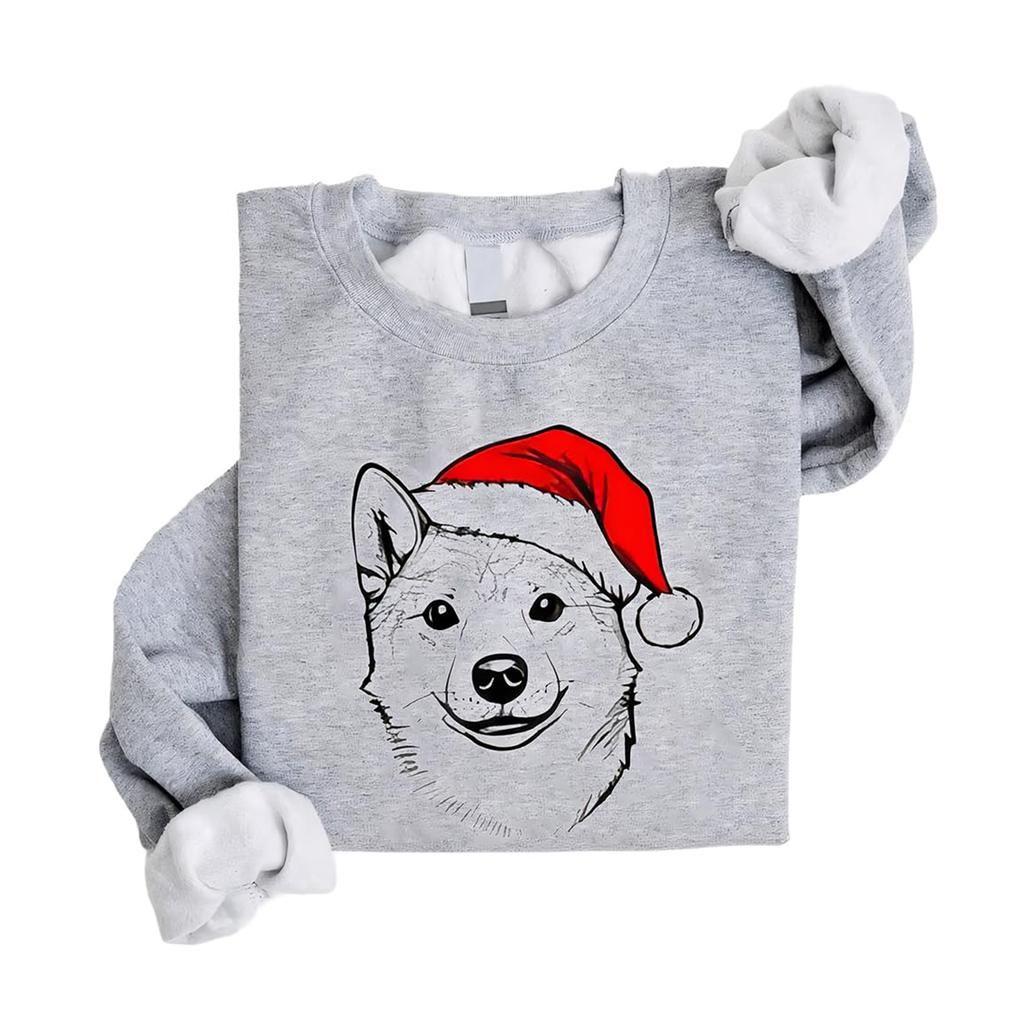Christmas T-Shirts And Sweatshirts, Women'S Sweatshirts, Long-Sleeved Pullover Sweatshirts, Women'S Long-Sleeved Tops