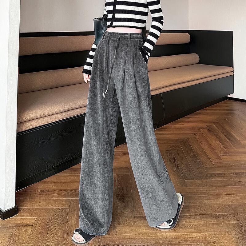 

TonLion Women s Gradient Velvet Loose Fit Pants XL